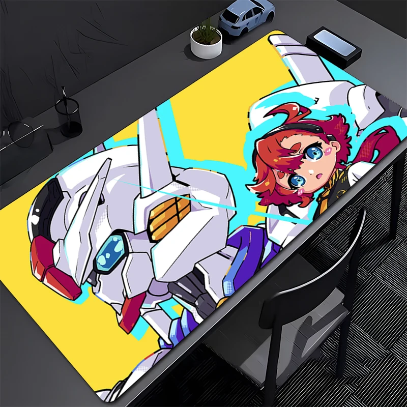 แผ่นรองเมาส์ขนาดใหญ่ลาย Gundam Mechanical Warrior สำหรับเกมเมอร์ แผ่นรองคีย์บอร์ด แผ่นรองเมาส์สำหรับโต๊ะเกม แผ่นรองเมาส์สำหรับพีซี