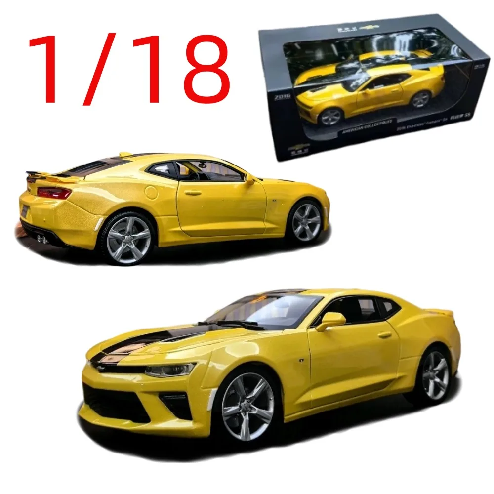 Modèle de voiture Chevrolet Camaro en alliage moulé sous pression à l'échelle 1/18, véhicules de jeu Chevrolet Camaro, jouets de collection à l'effigie de voitures