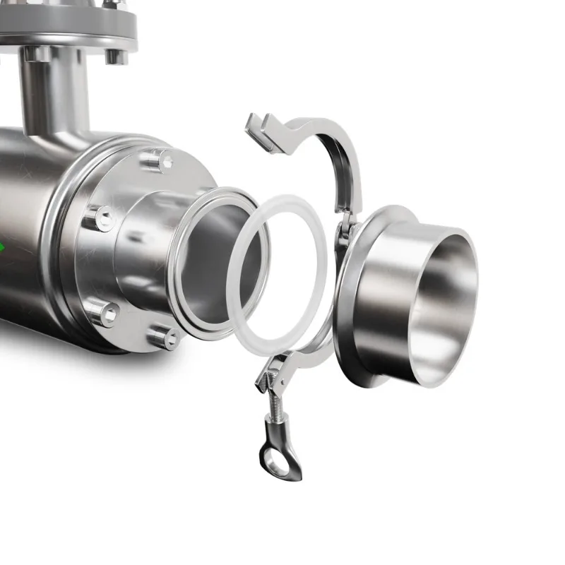 0.2% 0.5% Accuracy Tri-clamp Electromagnetic Liquid/Water Flow Meter LCD Digital Display PN16 OEM Food Grade