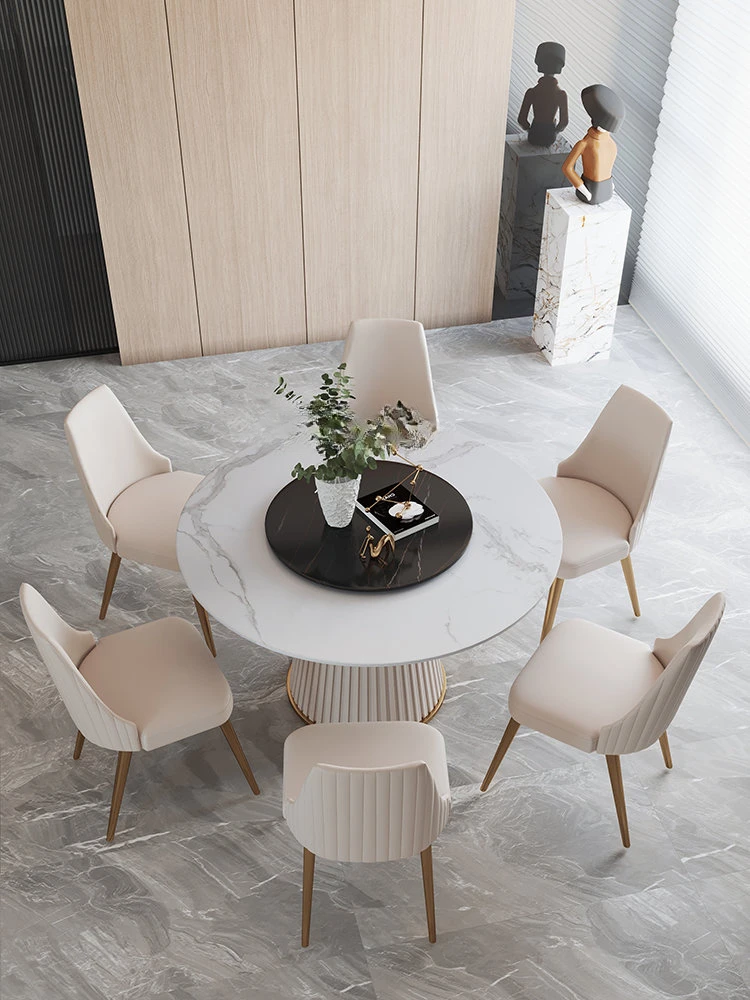 Dining Chair Home Light Luxury and Simplicity Modern Armchair Creative Leather Dining Chair