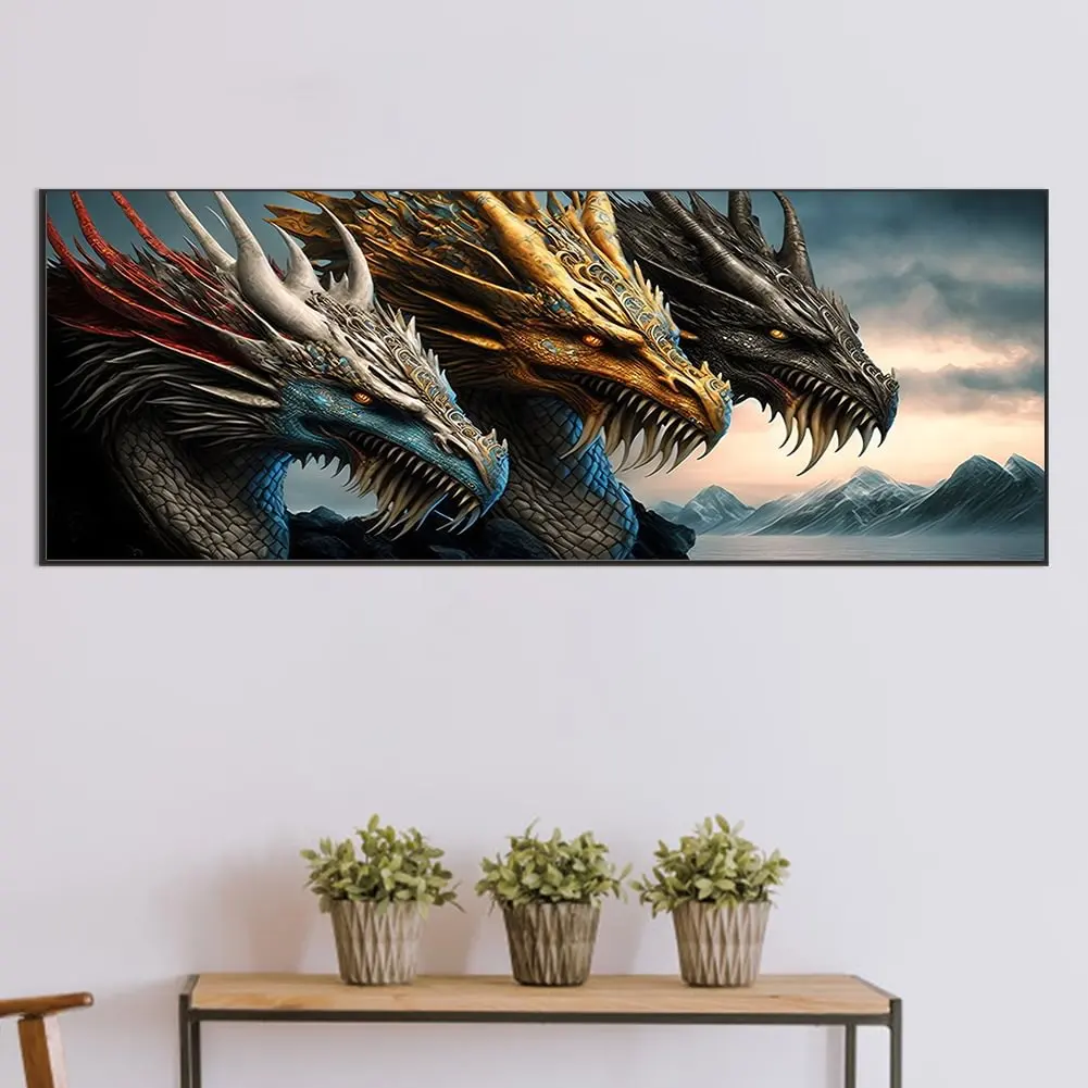 Dragon 5D Diamond Painting Kit Animal Mythical Diamond Mosaic Animal Full Diamond Embroidery Painting DIY Home Decor Gift