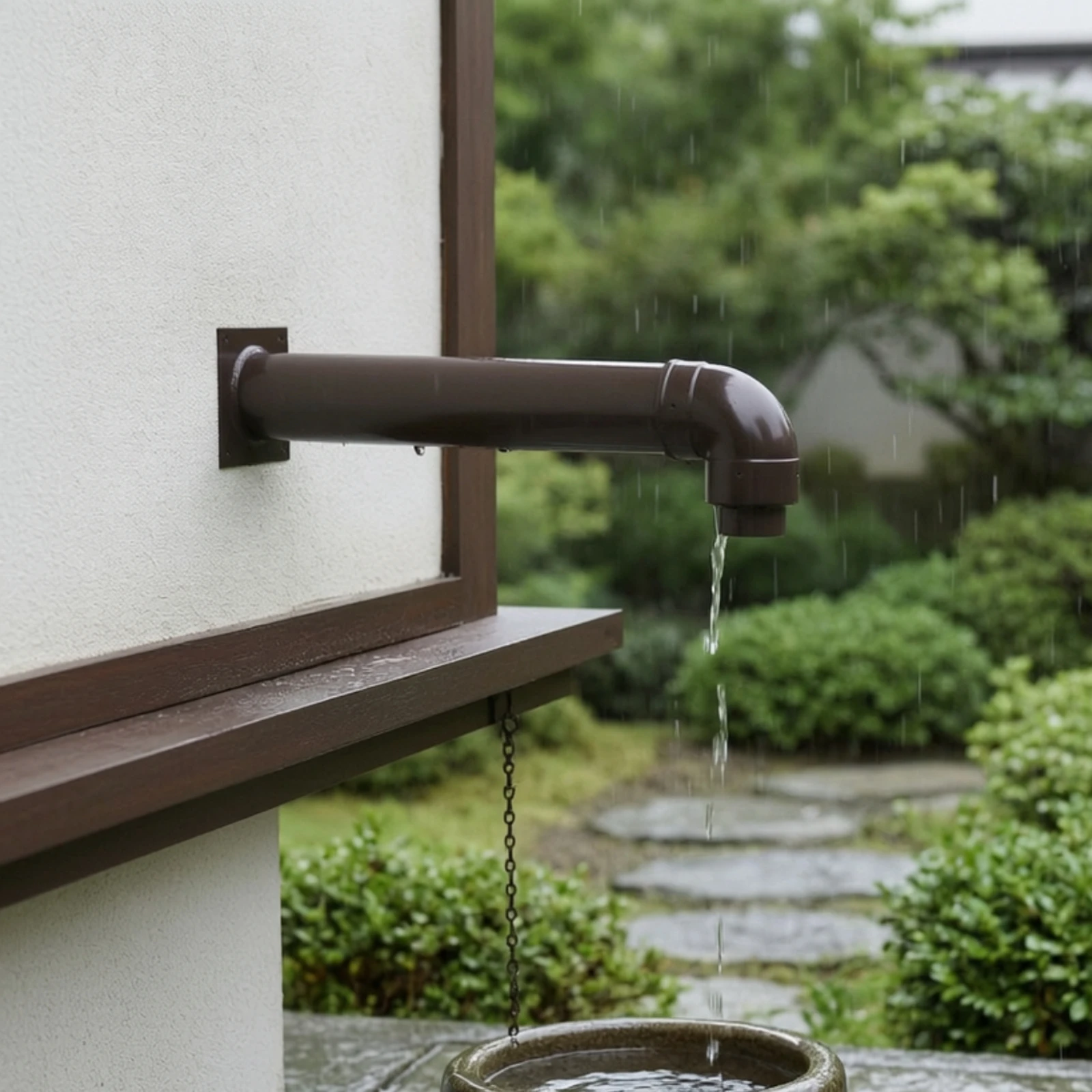 90 Degree Downspout Elbow Wall-Mounted Downspout with Mounting Plate Gutter Fitting Rust-Resistant Easy to Install