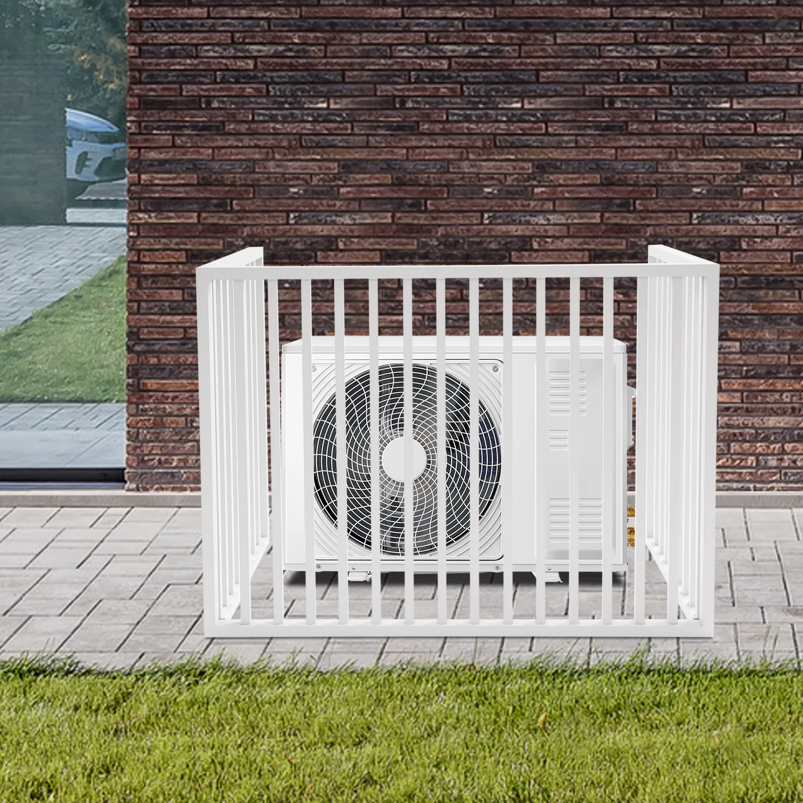 

Настенный/Напольный защитный экран для наружного блока кондиционера из алюминиевого сплава, прямоугольный, для обеспечения конфиденциальности