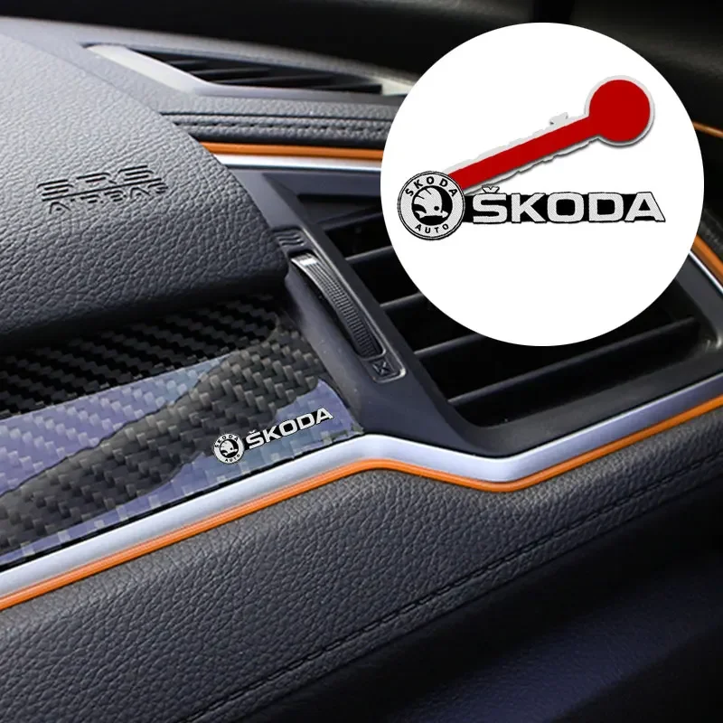 Car Audio Stereo Speaker Badge Sticker Decal Accessories For Skoda octavia a5 a4 mk1 fabia superb rapid KODIAQ Yeti SUPERB FABIA