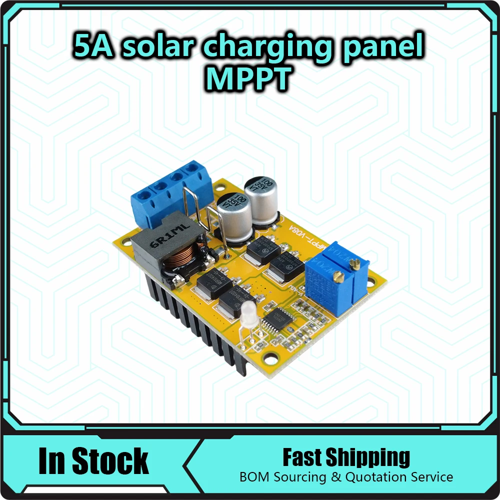 5A MPPT Solar Panel Regulator Controller Solar Charging Control Panel Battery Charging 9V 12V 24V Auto Switch