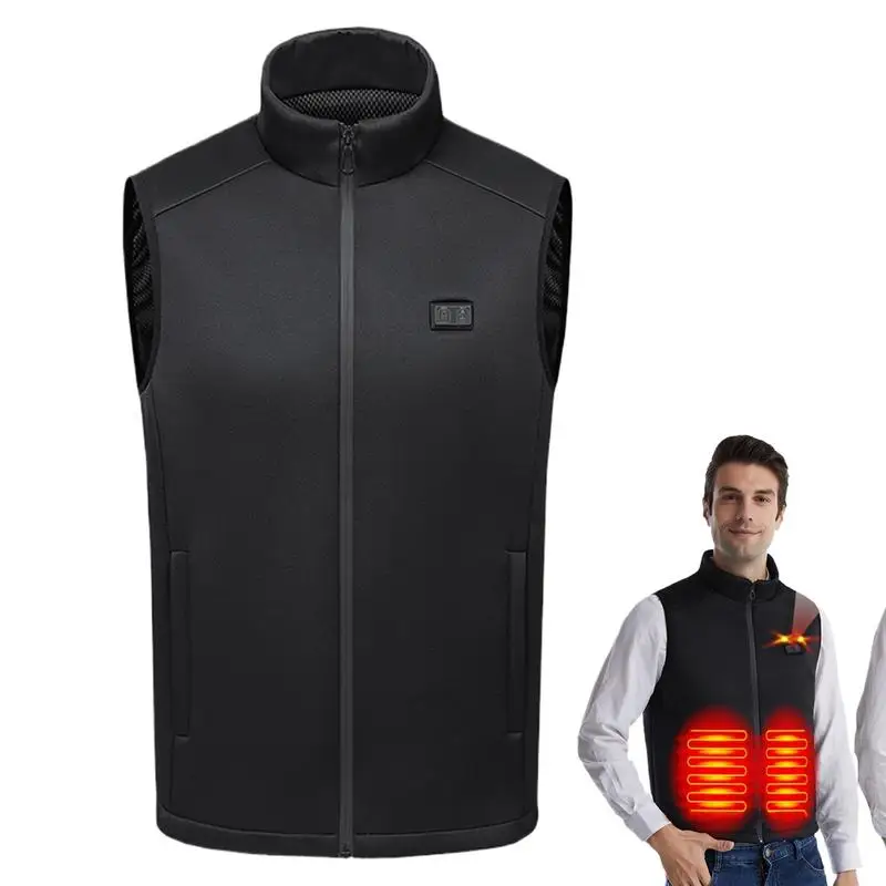 Heated Vest Electric Warm Heating Vest 9 Heating Zones USB Charging Heating Vest For Men Women Smart Electric Lightweight Heated