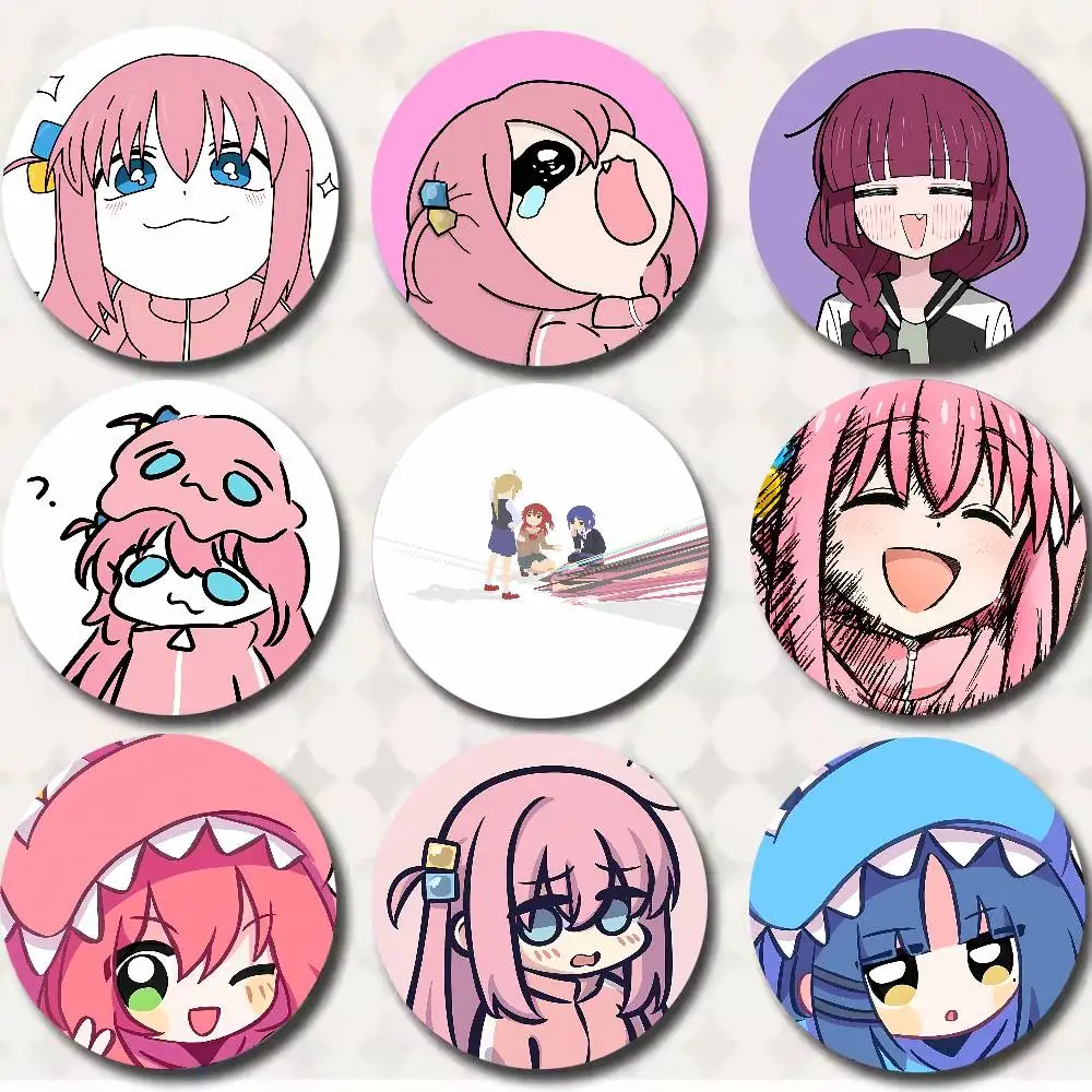 Cute Funny Hot Bocchi The Rock! Anime Badge, Hitori Kita Character Brooches, Cute Anime Badges Decoration
