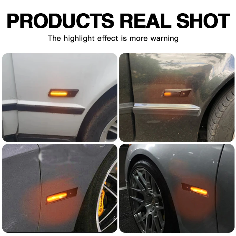 BMW E30 E32 E34 E36 M3 M5 318is 325is 318i 320i 325i 3 5 7 시리즈 1990-96 LED 다이나믹 사이드 마커 램프 방향지시등