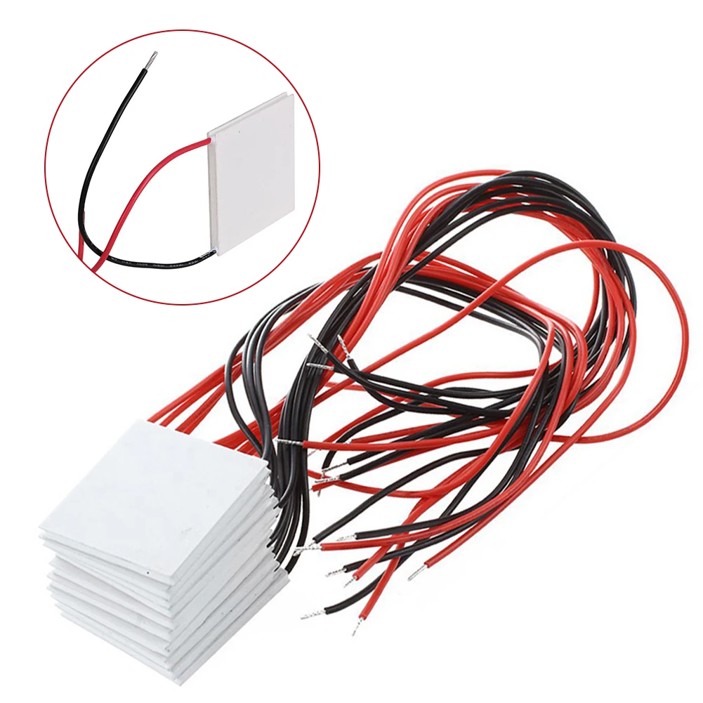 1pc TEC1 12703~12715 Heatsink Thermoelectric Cooler Cooling Peltier Plate 40x40mm For DIY Easy Installation