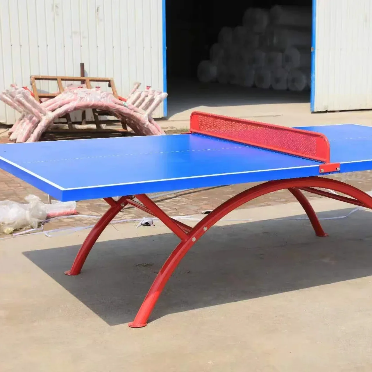 2026 Durable in Use  Outdoor Foldable Table Tennis Table Waterproof Parks Indoor Style Ping P Ong Table