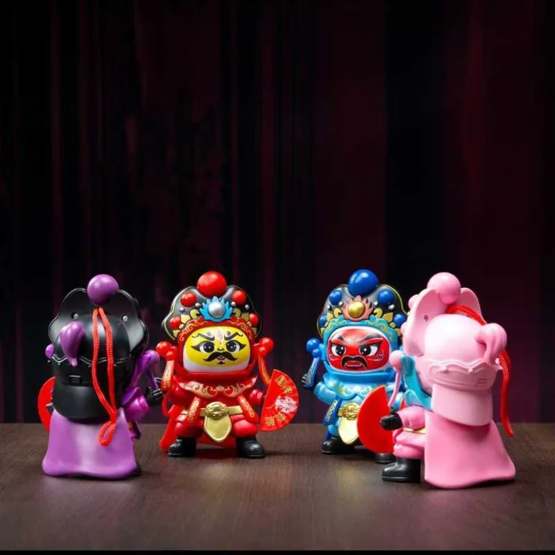 Chinese Sichuan Opera Three Kingdoms Changing Figurine Painted Ornament Hanging Decoration Chengdu Creative Gift for Collectors