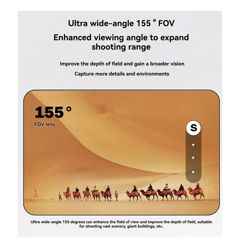 

GoPro Lens Assembly 155° Max Wide Angle Lens for 12, 11, 10, 9 Waterproof 5M Anti-Shake, with Waterproof Case