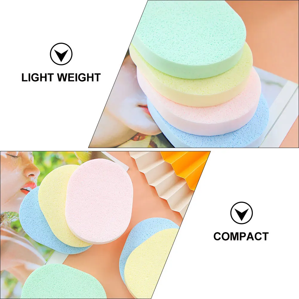 8Pcs Gesicht Reinigung Schwämme Verdicktes Weiches Material Sanfte Peeling Öl Entfernung Waschen Gesicht Haut Wäscher Pads