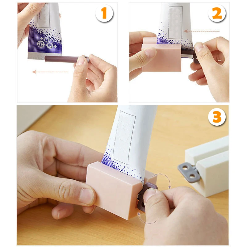 Household Plastic Toothpaste Tube Squeezer Easy Dispenser Roll Holder Bathroom Supplies Tooth Cleaning Accessories