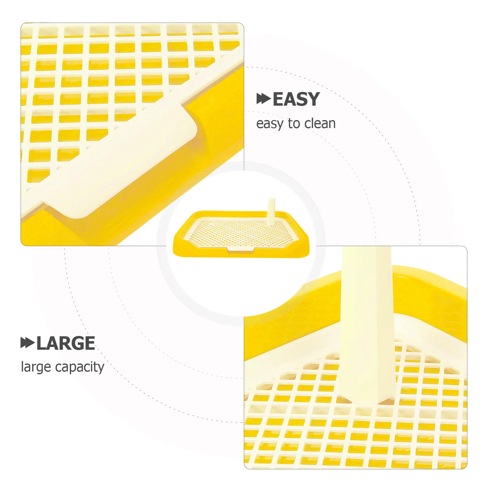 

Dog Potty Tray Splashproof Large Capacity Plastic Training Urine Tray Indoor Puppy Toilet Pet Toilet Dog Indoor Potty