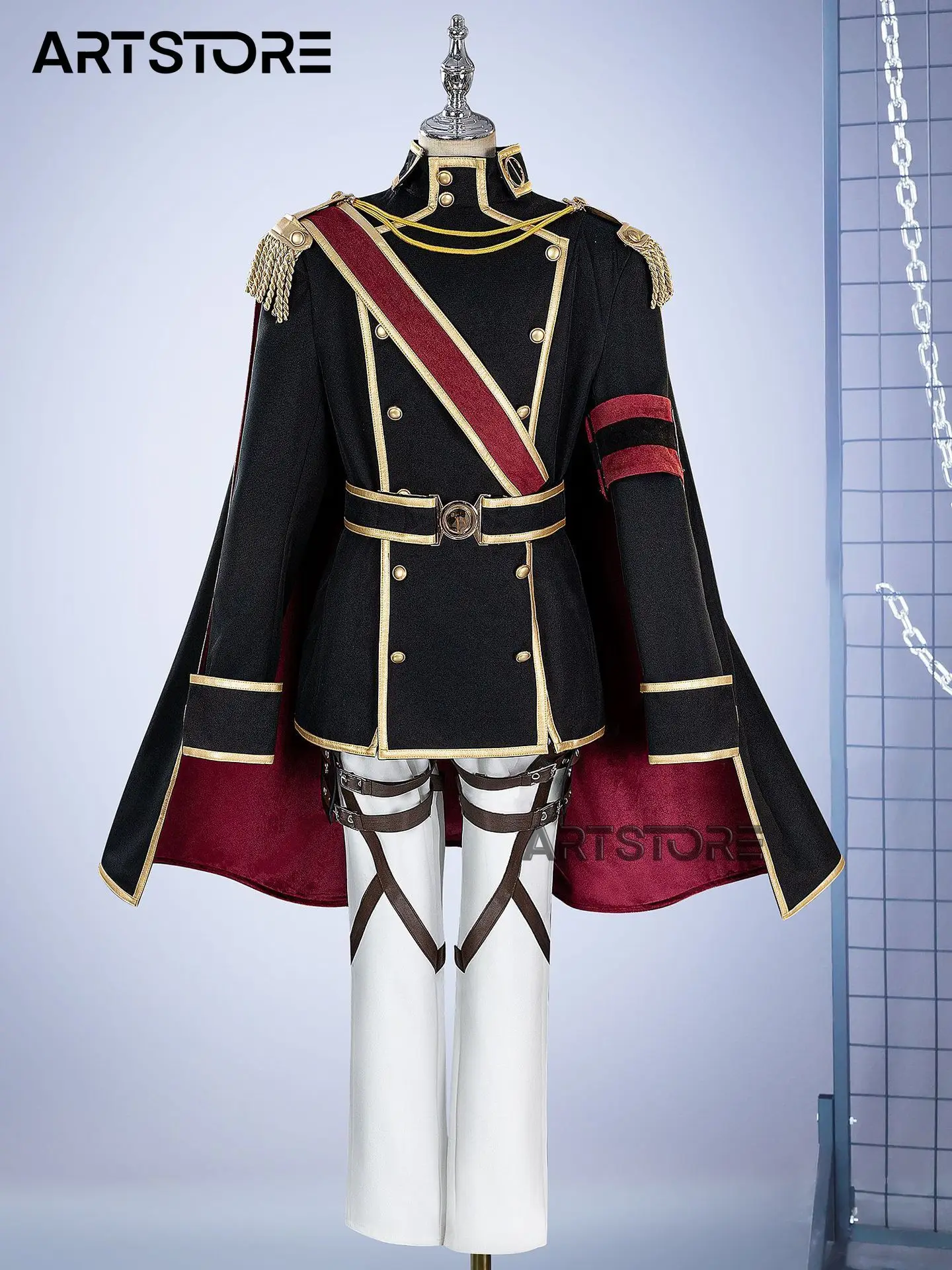 

Anime Attack on Titan Shingeki no Kyojin Survey Corps Levi Rival Rivaille Ackerman Cosplay Costume Halloween Role Play Outfit