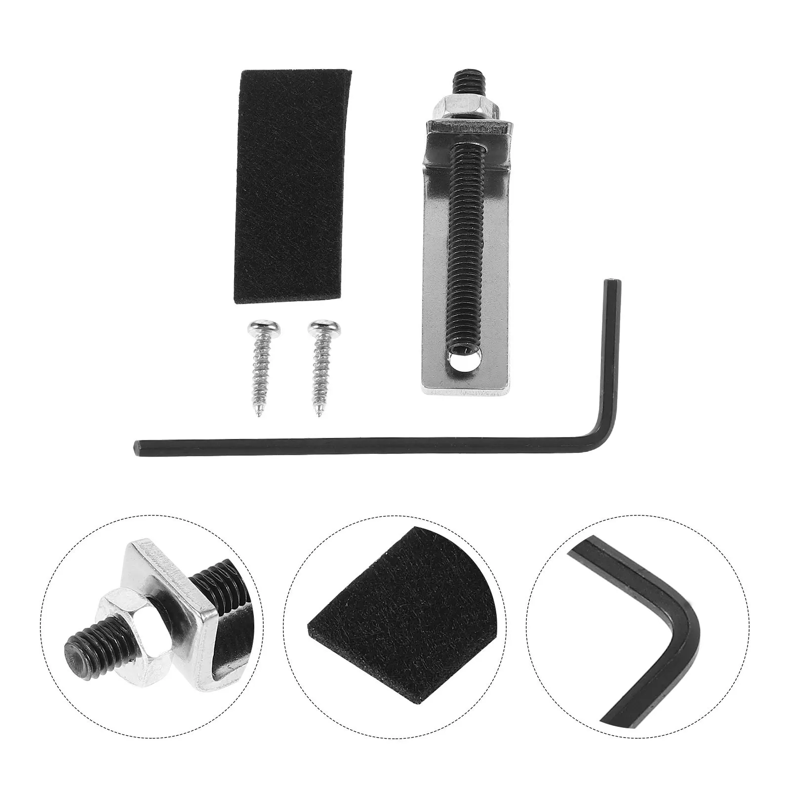 

1 Set Electric Bridge Saddle Metal Replacement Durable Tuning Vibrato Tailpiece Upgrade Live Performance Practice Accessories