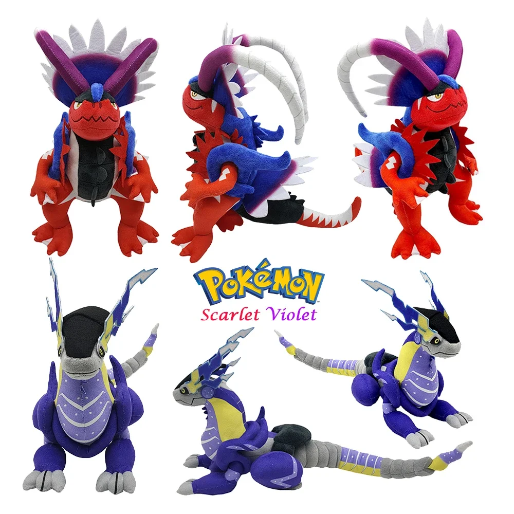 Pokemon Koraidon Miraidon Model Doll Scarlet Violet Series Toy Anime Figures Monsters Peripherals Kawaii Kid Gift