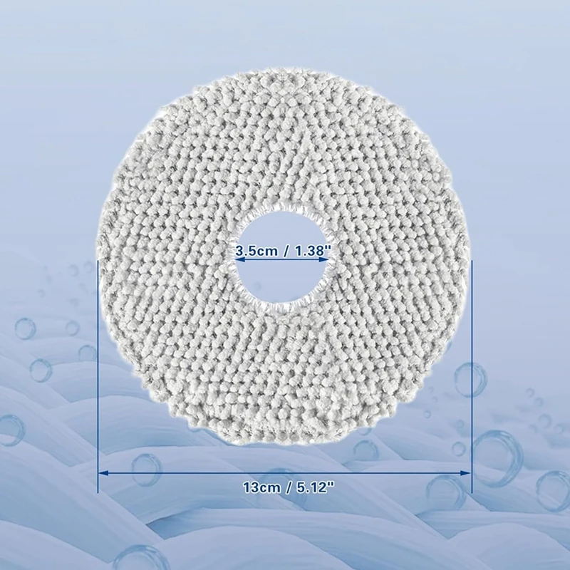 Fregona lavable para Robot aspirador, paquete de 10 mopas para Dreame L10s Ultra/L10s Pro Ultra/L20 Ultra/L10s Pro Ultra Heat/Xiaomi X10 +