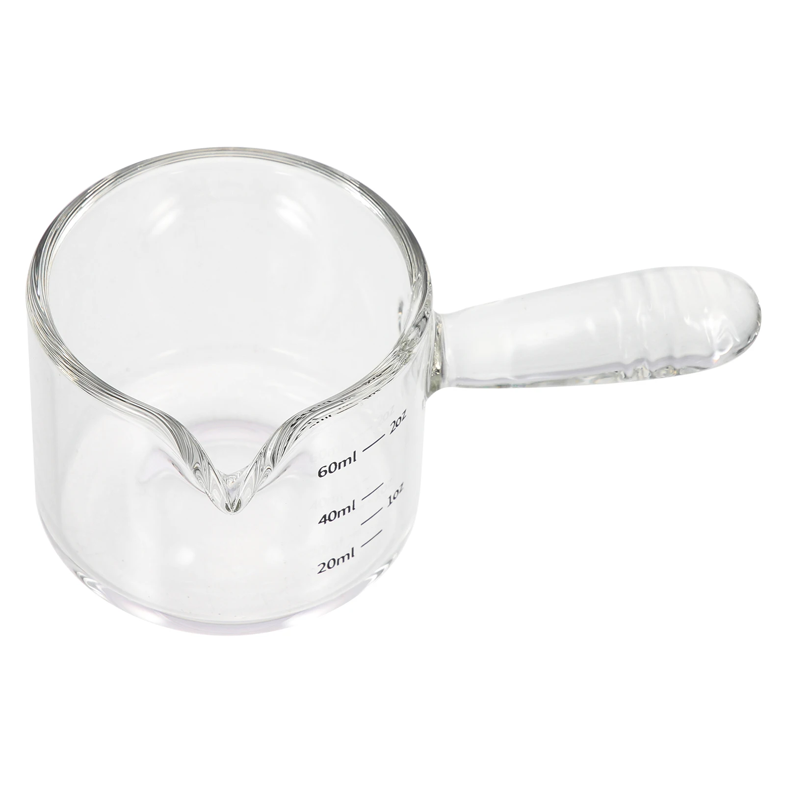 

Clear Milk Glass with Scale Precision Measuring Cup for Coffee Tea Latte Cappuccino Frothing Syrup Dessert Making