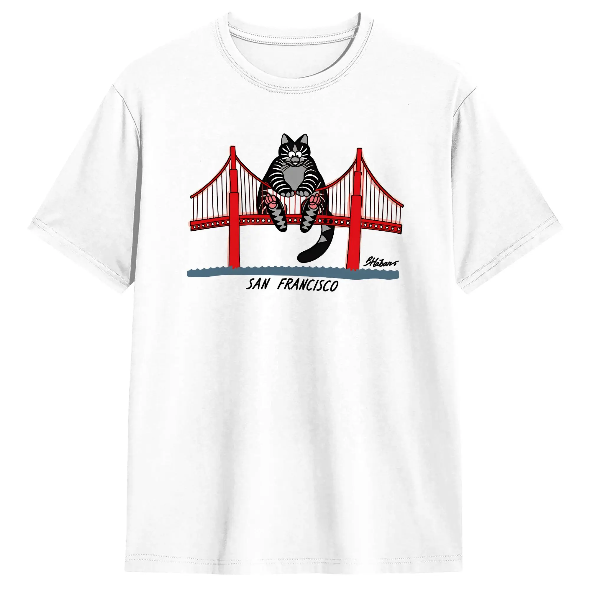 Project Hail Mary Ryan Gosling B Kliban Cat San Francisco Bridge Leisure Camiseta de algodón Camisetas de manga corta Ropa con cuello redondo