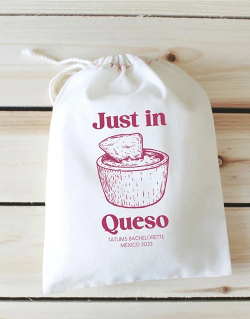 

20pcs Just In Queso - Mexico Hangover Kit - Fiesta Bachelorette Party - Personalized Wedding Favors - Hangover Kit Just In Queso