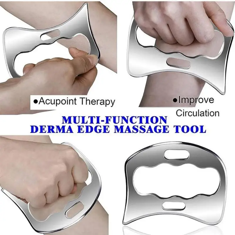Stainless Steel Gua Sha Muscle Scraper Tool Myofascial Scraping Tools Lymphatic Drainage Massager Soft Tissue Massage Tool