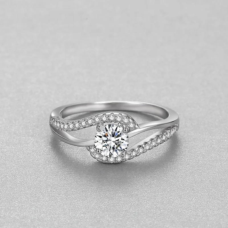 

New 925 Sterling Silver Ring 5A Zircon Shining for Women Wedding Jewelry Engagement Charm Party fashion Gift High Quality Ring