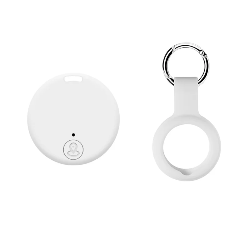 Mini GPS Tracker Wireless Bluetooth 5.0 Anti-Lost Device Smart Locator Pet Key Wallet Tracker With Silicone Case Black