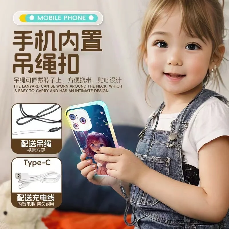 Charging touch screen simulation early education toys mobile phone enlighten children intellectual development holiday