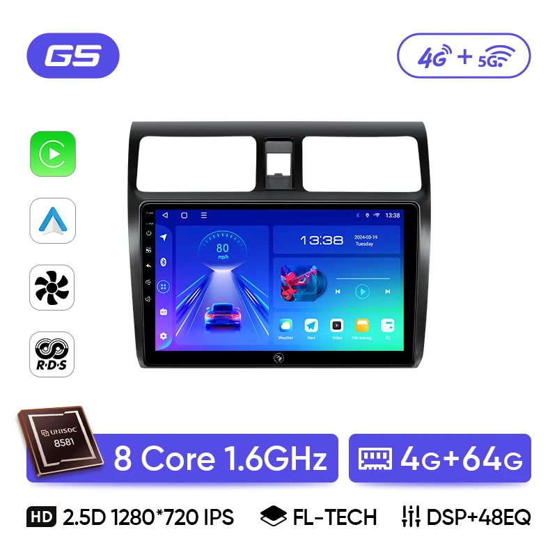 Ainavi Autoradio Voor Suzuki Swift 2003 2005 2006 2007 2008 2009 2010 Draadloze Carplay Android Auto Multimedia Speler 2 Din