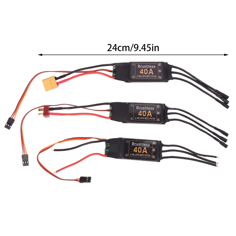 Novo controlador mitoot sem escova 40a velocidade esc 2-4s com 5v 3a ubec para rc fpv quadcopter rc aeronave helicóptero