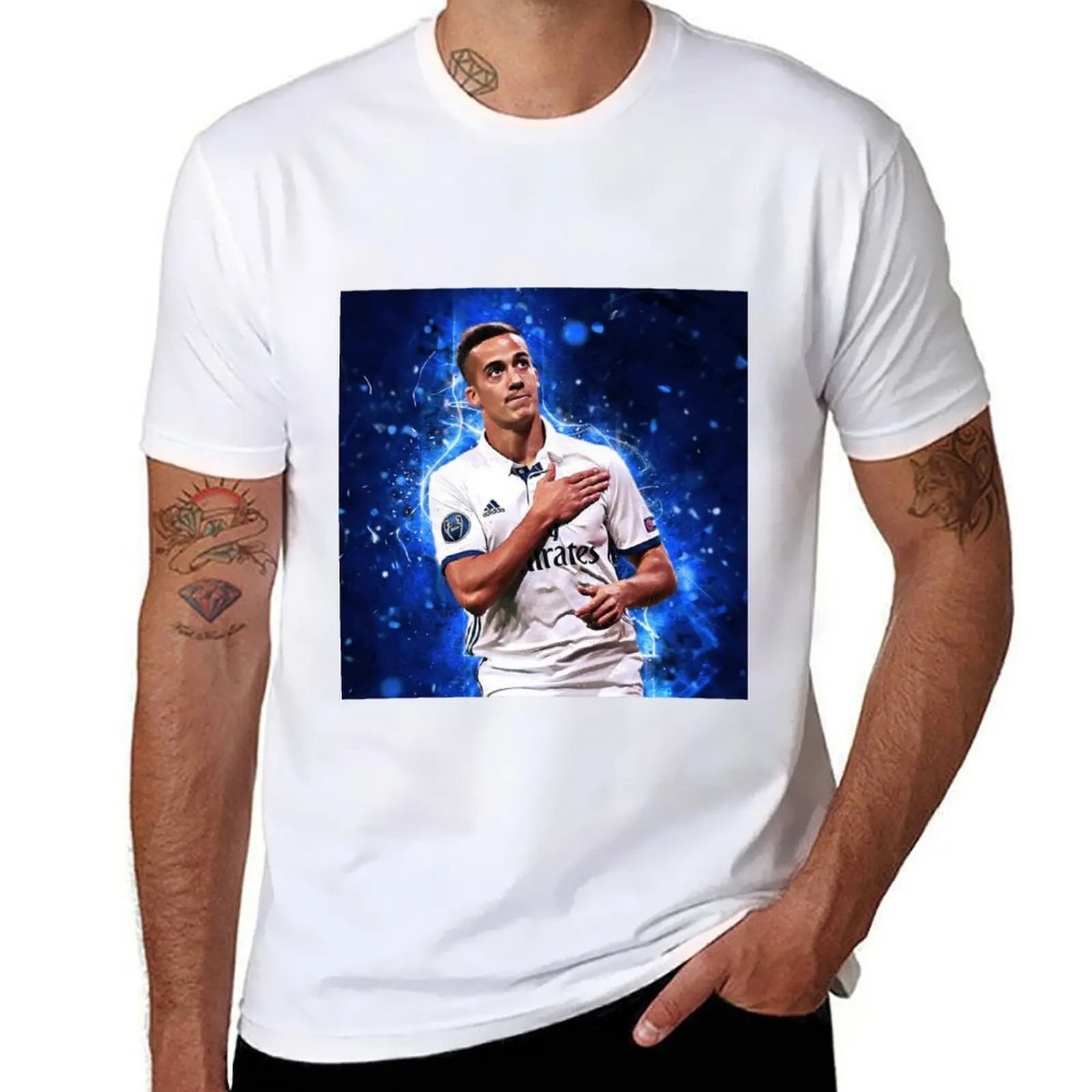 

white cotton soft Lucas t T-Shirt Vazquez t shirts pack for man t personalised for man shirt shirts
