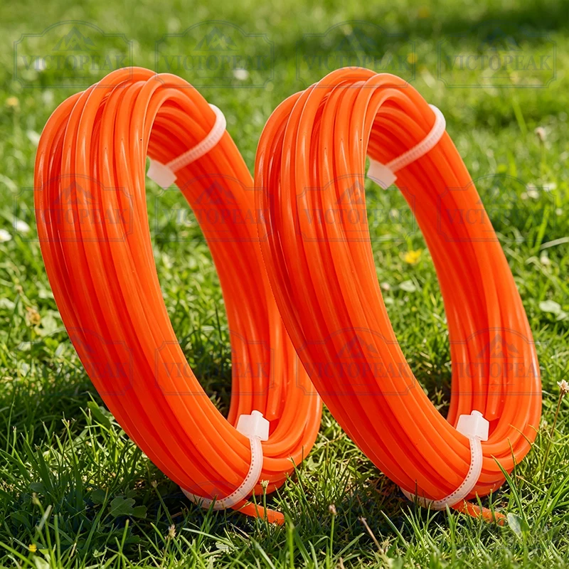 Nylon Round Trimmer Line 2.4mm 5m 1/2/4 Pcs Grass Cutting Wire For Brush Cutter Garden Power Tool Parts Accessories