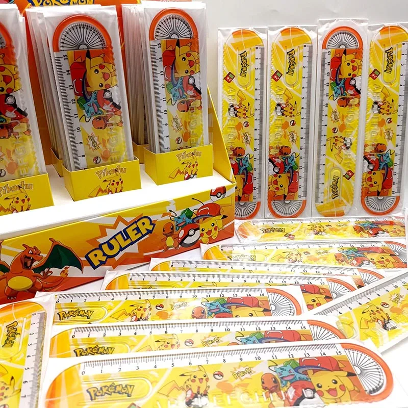 Imagem -02 - Desenhos Animados Pokémon Bookmark Régua Pikachu Bookmark para Livros Escritório e Material Escolar Papelaria Gift 30 Pcs Lot