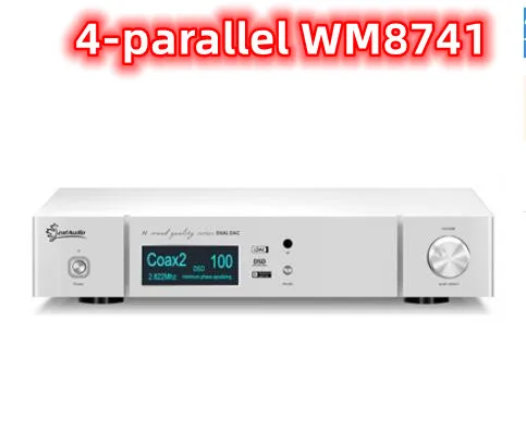 Leaf Audio 4-parallel WM8741 Fever Balanced DSD Decoder 10th Anniversary Edition Analog Flavor King LT3042 Stabilizer