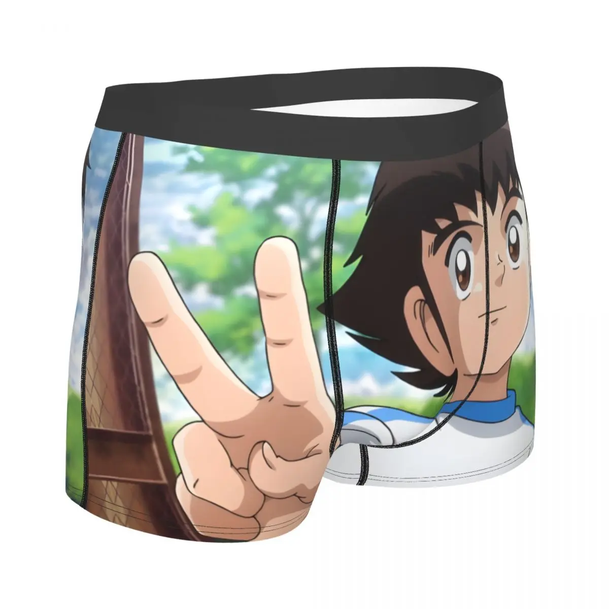 Captain Tsubasa Soccer Anime Yeah Underpants Homme Panties Man Underwear Sexy Shorts Boxer Briefs