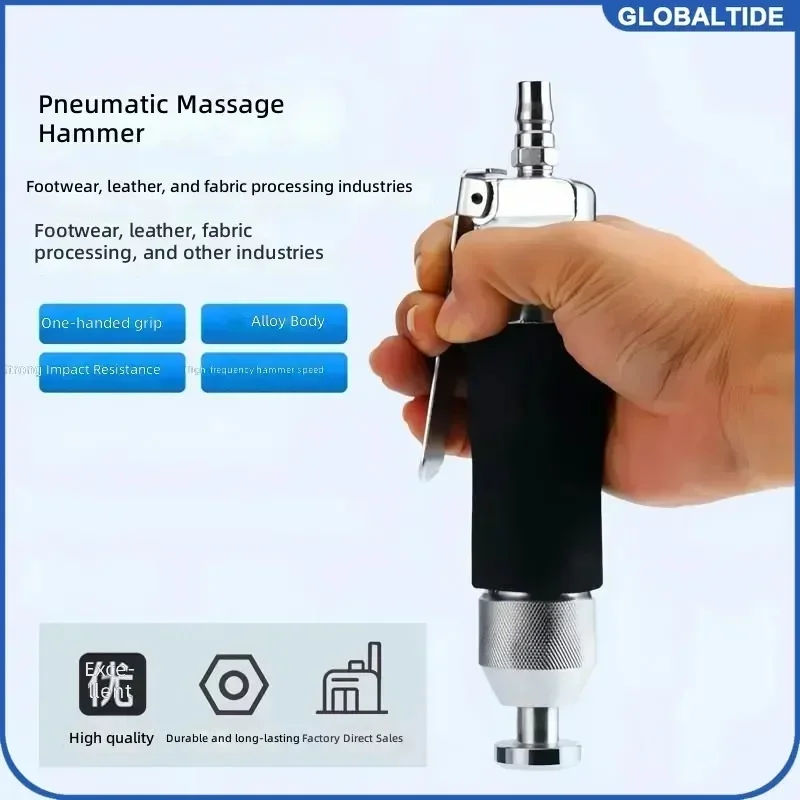 Pneumatic Massage Hammer Straight Tapping Tool for Wrinkle Removal Flattening Repair Tire Edge Setting Vibration Hammer