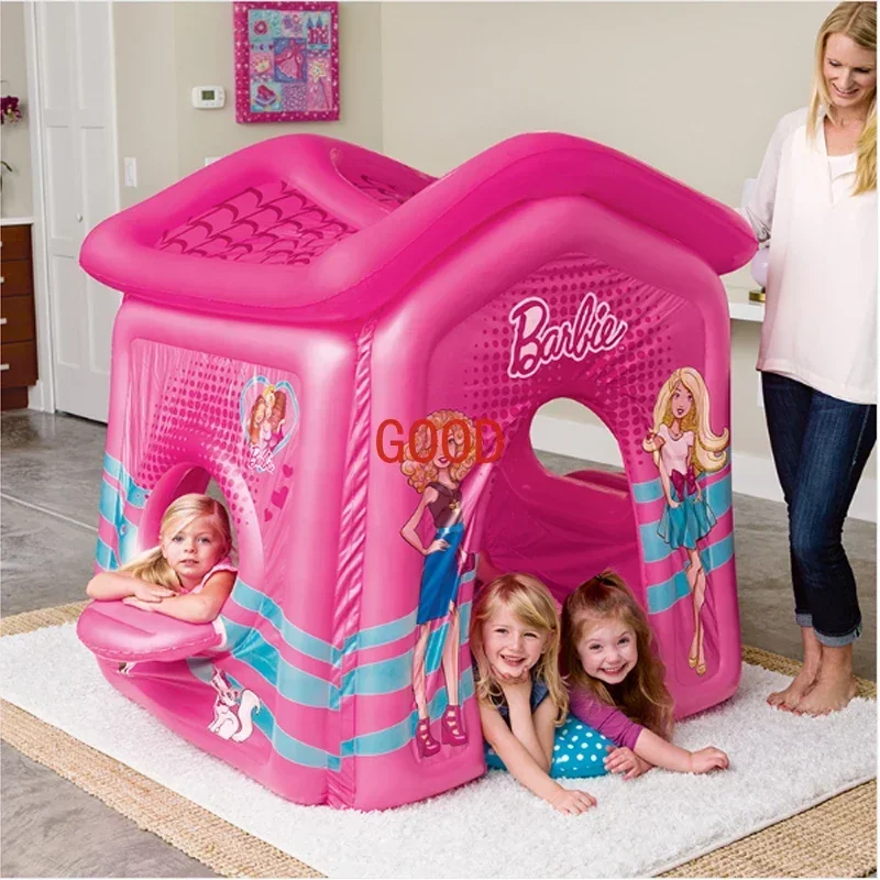 

Outdoor children's inflatable princess tent PVC mobile house baby play,