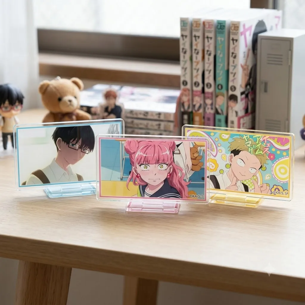 New Anime You and I Are Polar Opposites Acrylic Stand Figure Chibi Anime Standing Sign Model Plate Desk Decor Gift Keychain