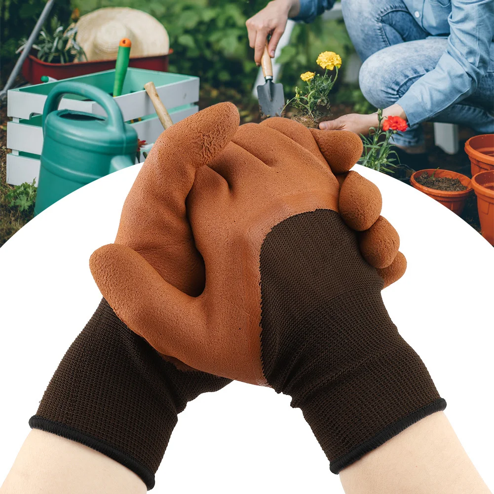 Labor Gloves Waterproof Gloves 1Pair Non slip Waterproof Labor Work Garden Gloves Handling Gloves Working  Gloves
