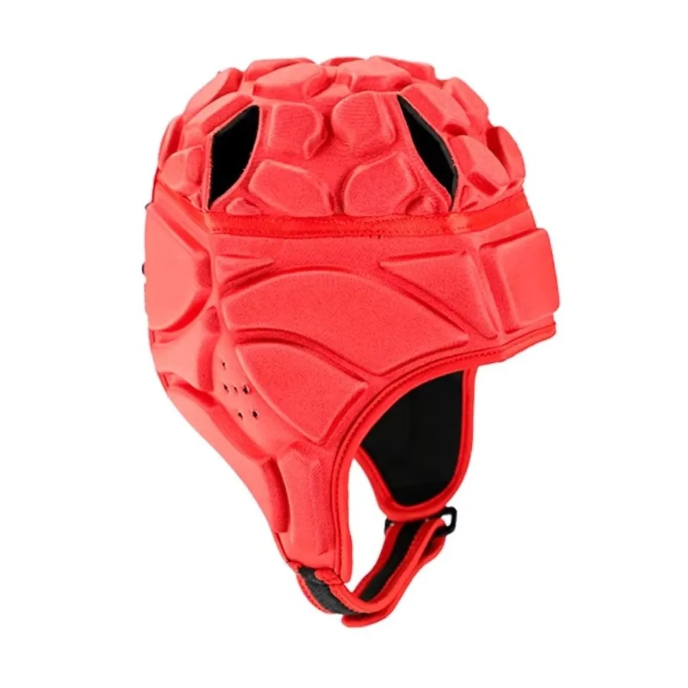 Safety Bump Soft Shell Football Helmet Anti-collision Adjustable Rugby Helmet EVA Sponge Foam Padded Scrum Cap Contact Sports