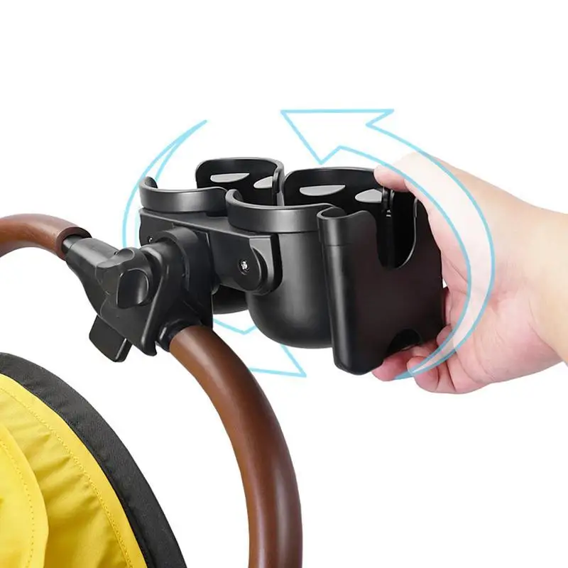 Stroller Cup Holder 3-in-1 Stroller Water Cup Holder Water Cup Holder Secure And Stable Fixing Universal Cup Holder 360 Rotation