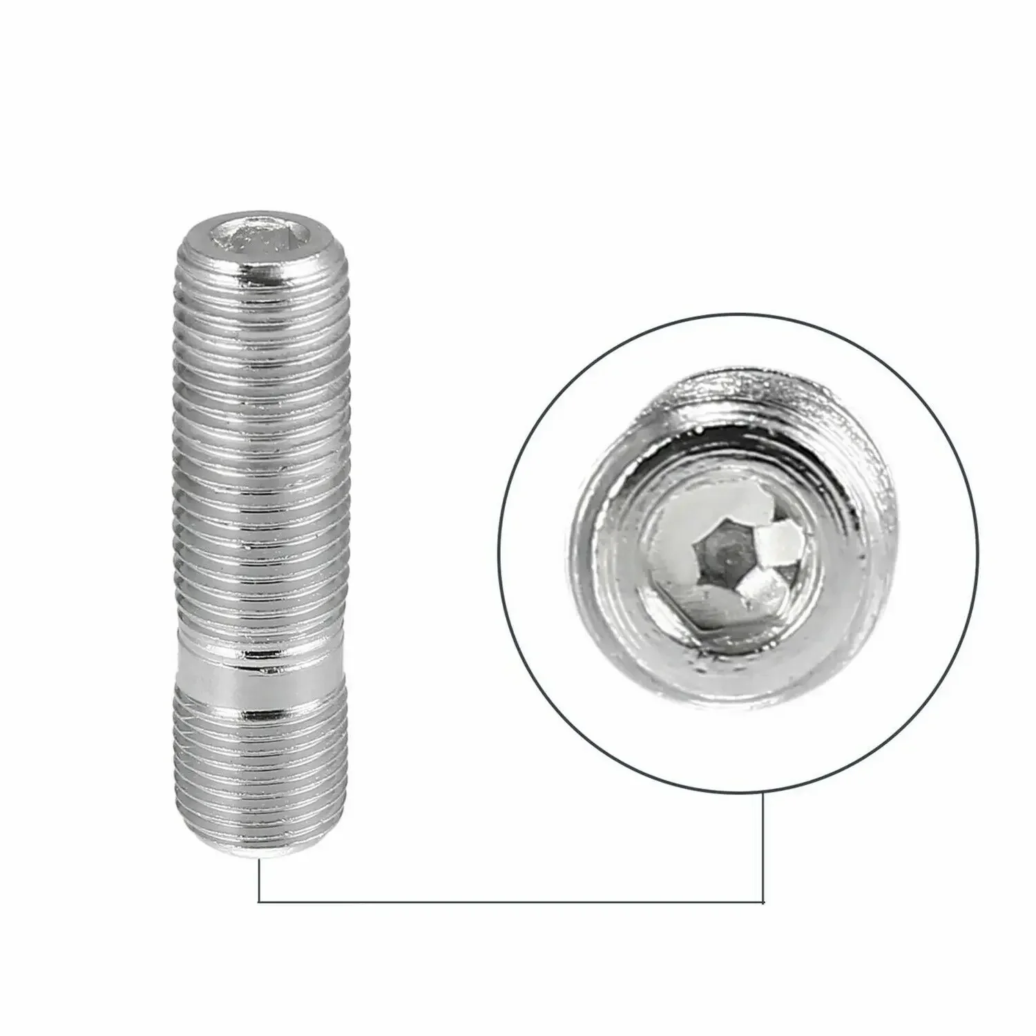 M12x1.25,M12x1.5,M14x1.25,M14x1.5 Przedłużone kołki do kół Konwersja wysokich śrub z uchem Zestaw adapterów śrubowych Wysoka jakość 1 sztuka