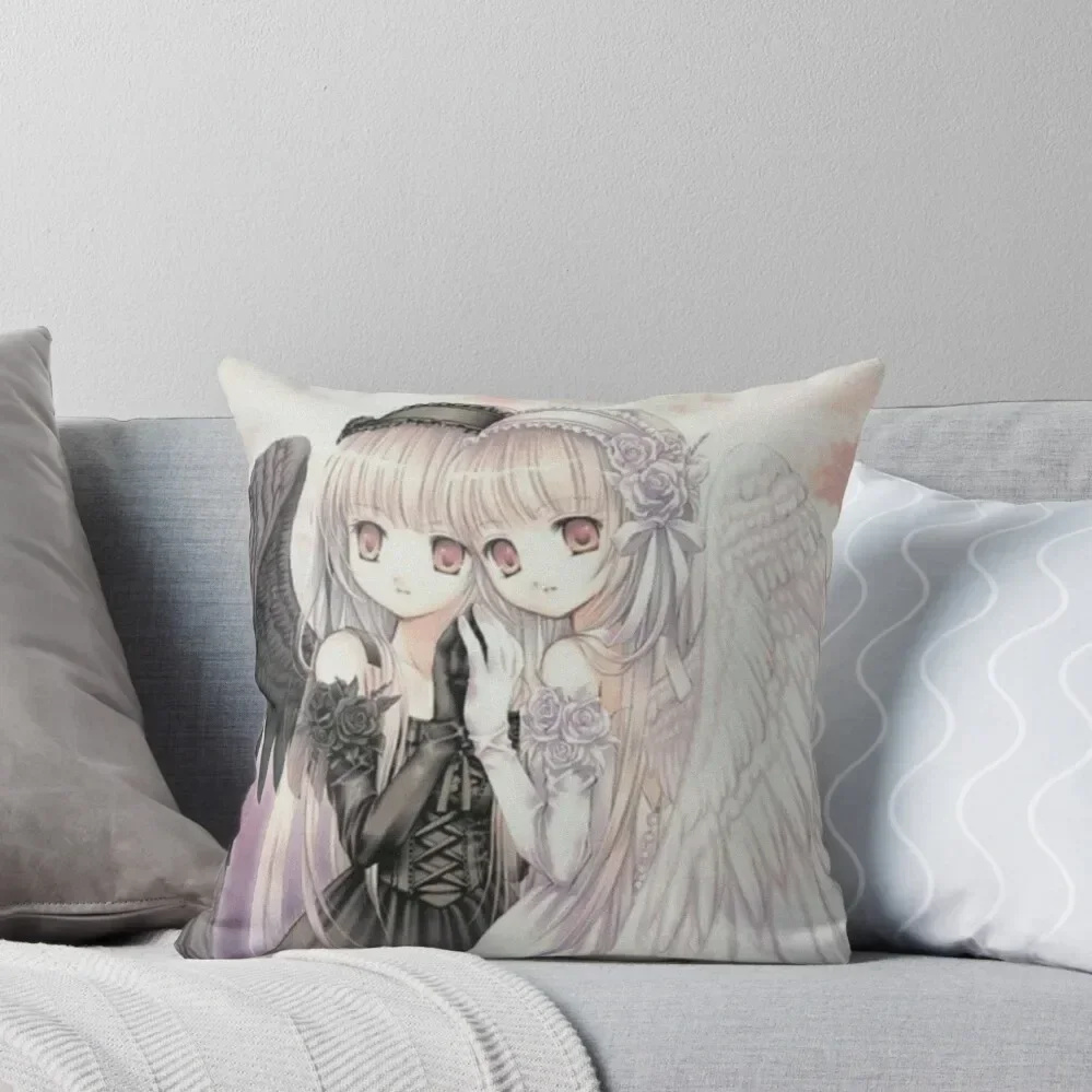 

angel anime sisters Throw Pillow Sofa Cushion Cover covers for pillows Pillow Covers Decorative autumn pillowcase pillow