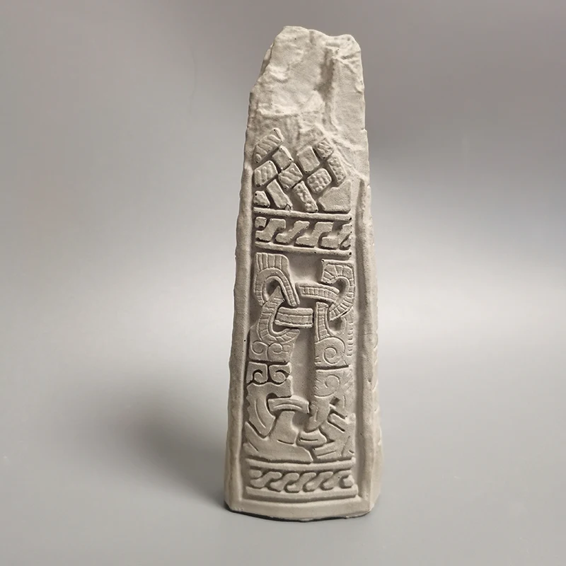 Architectural Ruins Manx Cross Cement Concrete Creative Decorative Cement Scene Desktop Ornament