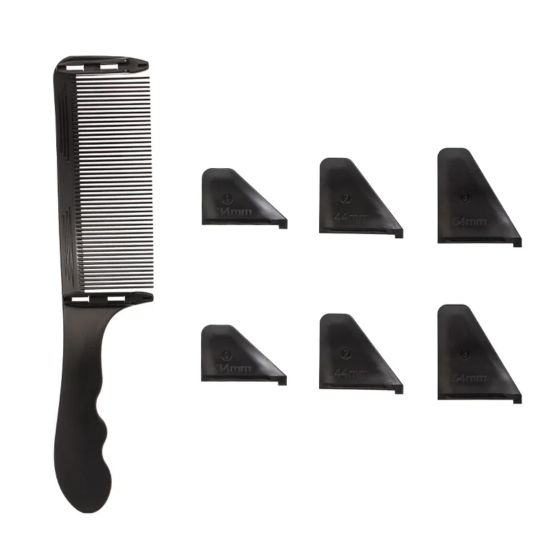 New Style Professional Barber Hair Cutting Curved Positioning Comb Adjustable S Shape Design Hair Clipper Comb Hairdresser Tools