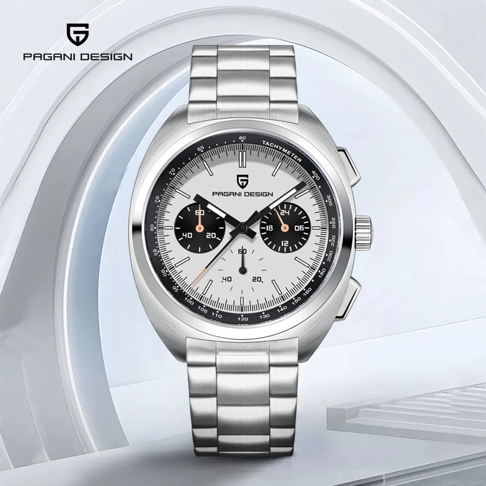 2026 New PAGANI DESIGN Panda Men's Watches Top Luxury Quartz Watch Men Chronograph AR Sapphire Mirror Waterproof Luminous Clock