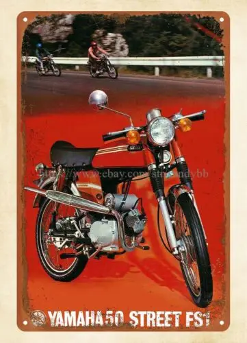 hanging unframed prints 1971  motorcycle FS1 metal tin sign-tin sign