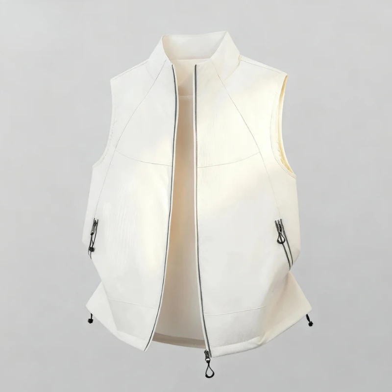 

Новый осенне-зимний мужской модный повседневный воротник-стойка, простой, высококачественный, теплый, модный, универсальный, удобный жилет